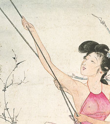 天桥-胡也佛的仕女画和最知名的金瓶梅秘戏图
